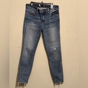 Kut from the Kloth Connie Distressed Blue Ankle Skinny Jeans